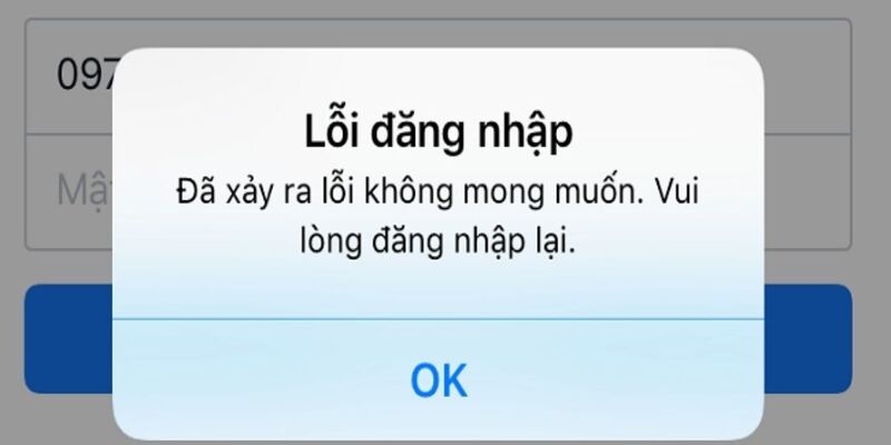 Lỗi truy cập có thể từ nhiều nguyên nhân khác nhau