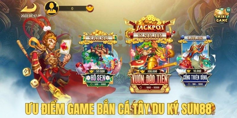 Ưu điểm nổi bật có trong game Bắn Cá Tây Du Ký